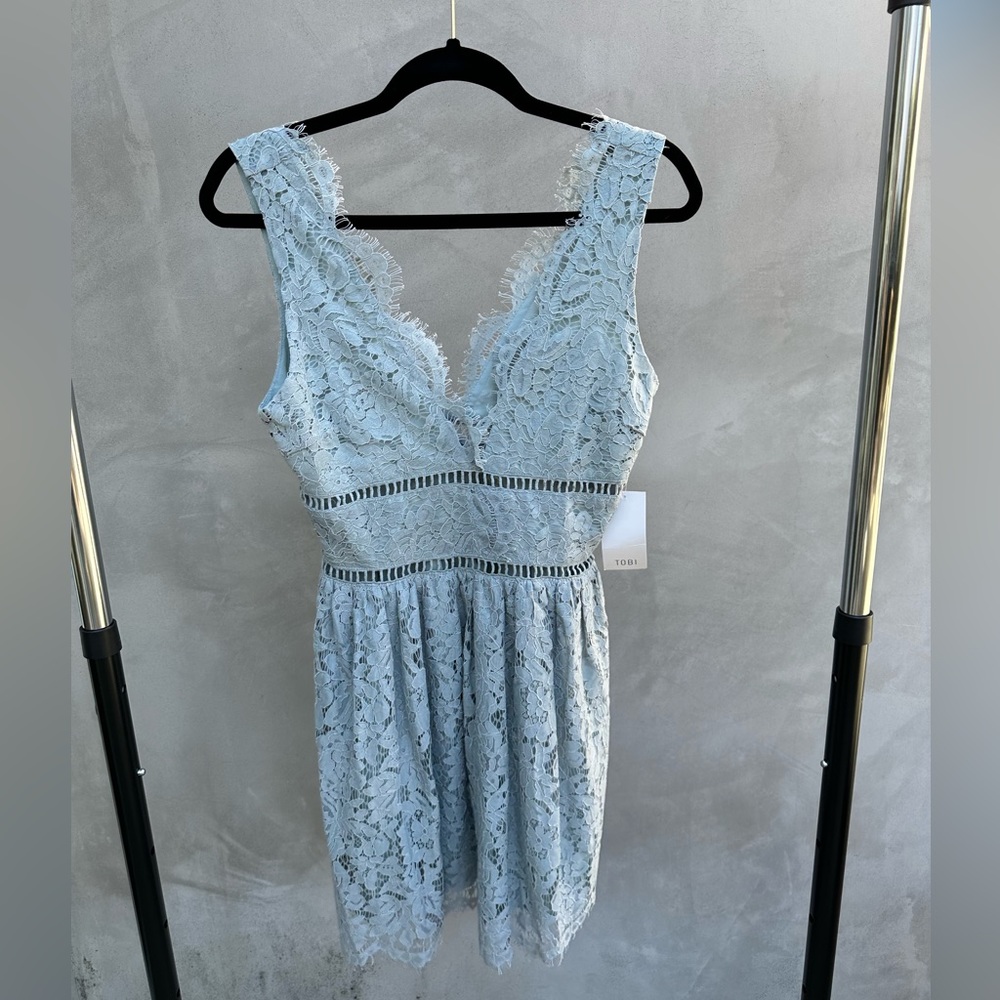 NWT Tobi blue lace dress size S/P